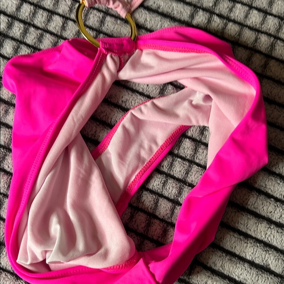 SHEIN Pink One-Shoulder Swimsuit (L) - Picture 6 of 7